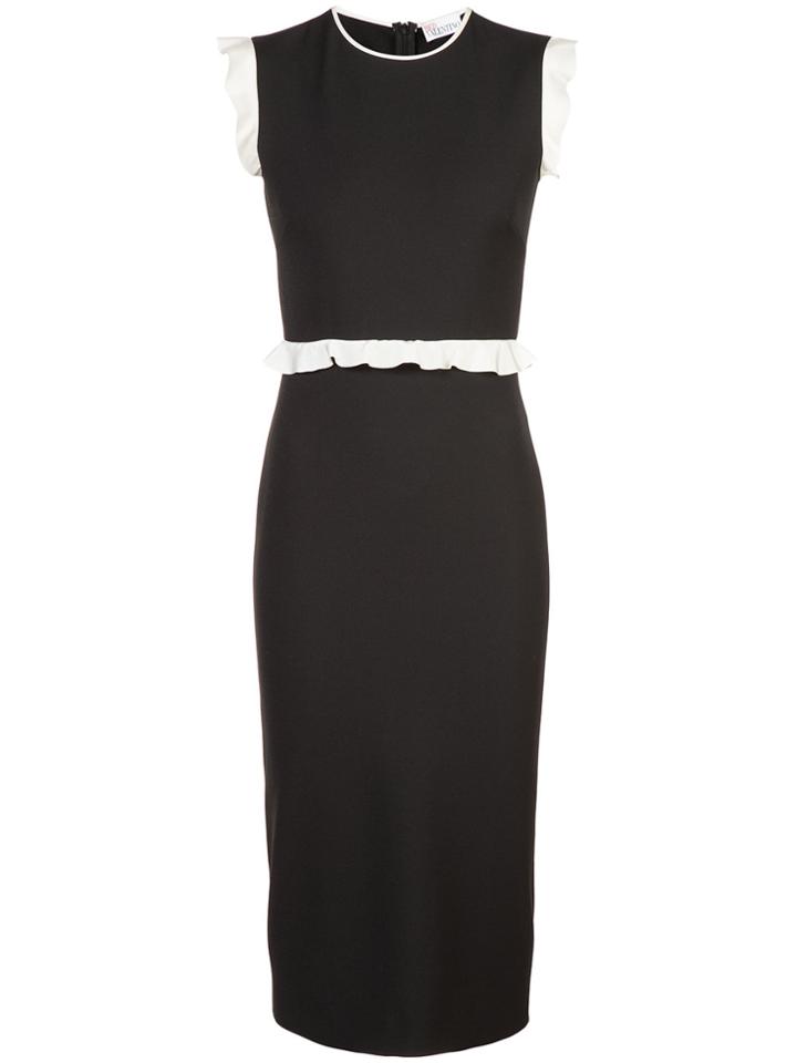 Red Valentino Ruffled Details Dress - Black