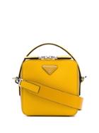 Prada Logo Shoulder Bag - Yellow