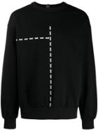 Wwwm Logo Print Sweater - Black