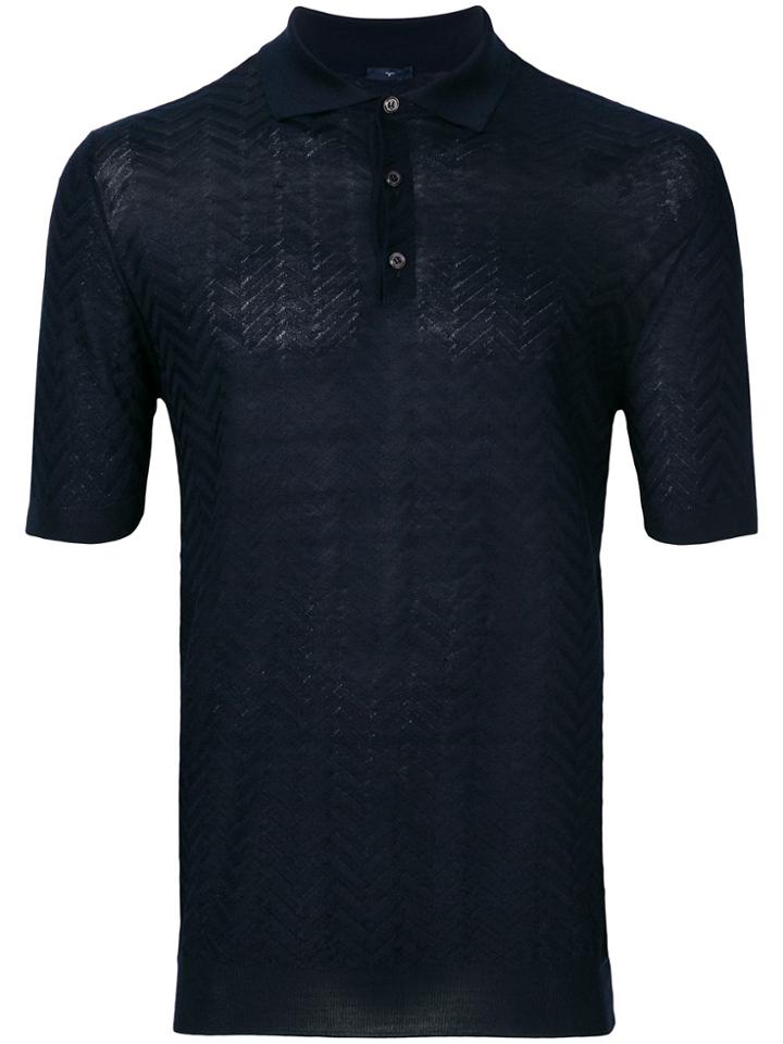 Larusmiani Classic Polo Top - Blue