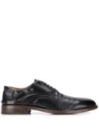 Moma Distressed Derby Shoes - Black