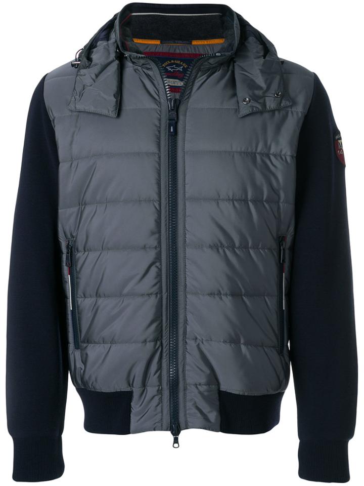 Paul & Shark Padded Hooded Jacket - Blue