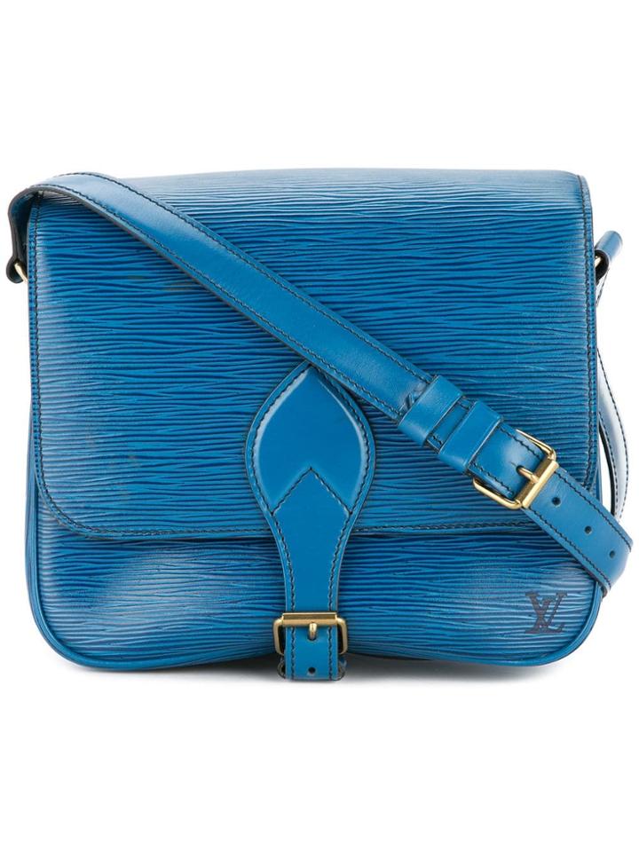 Louis Vuitton Vintage Cartouchiere Cross Body Shoulder Bag - Blue