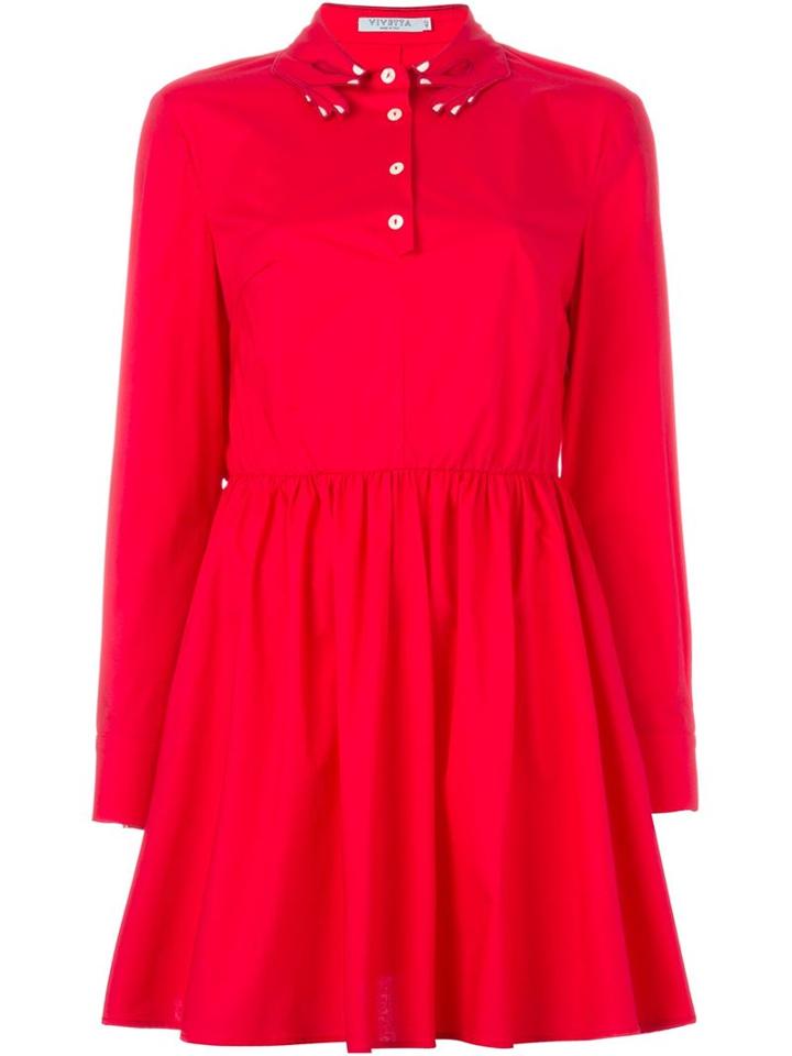 Vivetta Hand-shaped Collar Shirt Dress