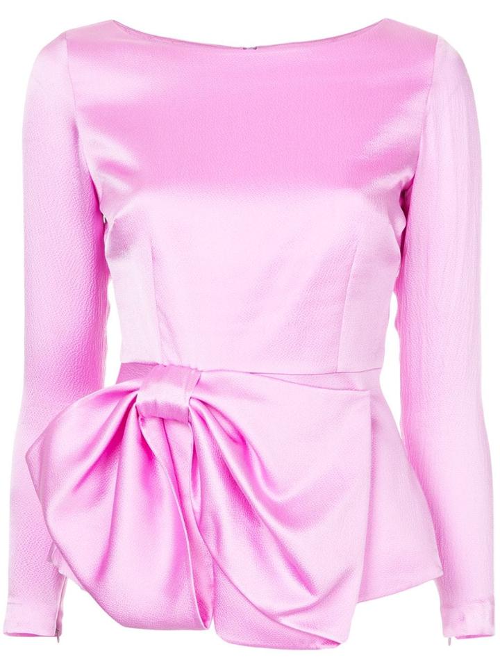 Safiyaa London Bow Ribbon Blouse - Pink