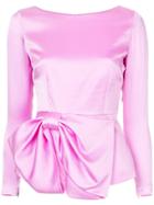 Safiyaa London Bow Ribbon Blouse - Pink