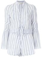 Lilly Sarti - Striped Jumpsuit - Women - Cotton - 40, White, Cotton
