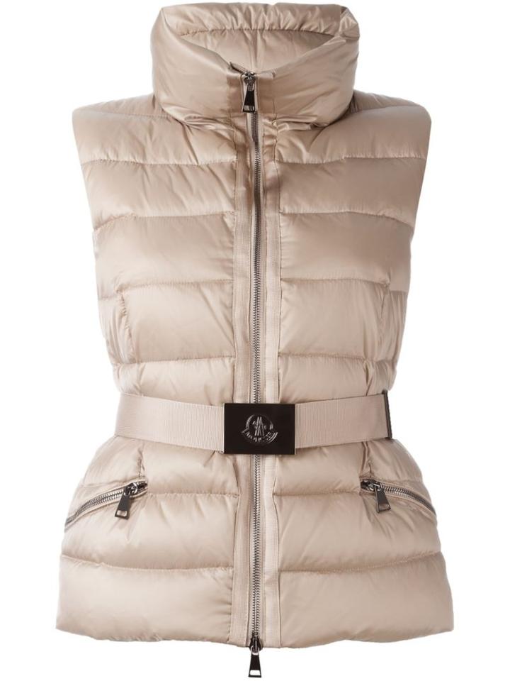 Moncler 'tareg' Padded Gilet, Women's, Size: 4, Nude/neutrals, Polyamide/polyester/goose Down