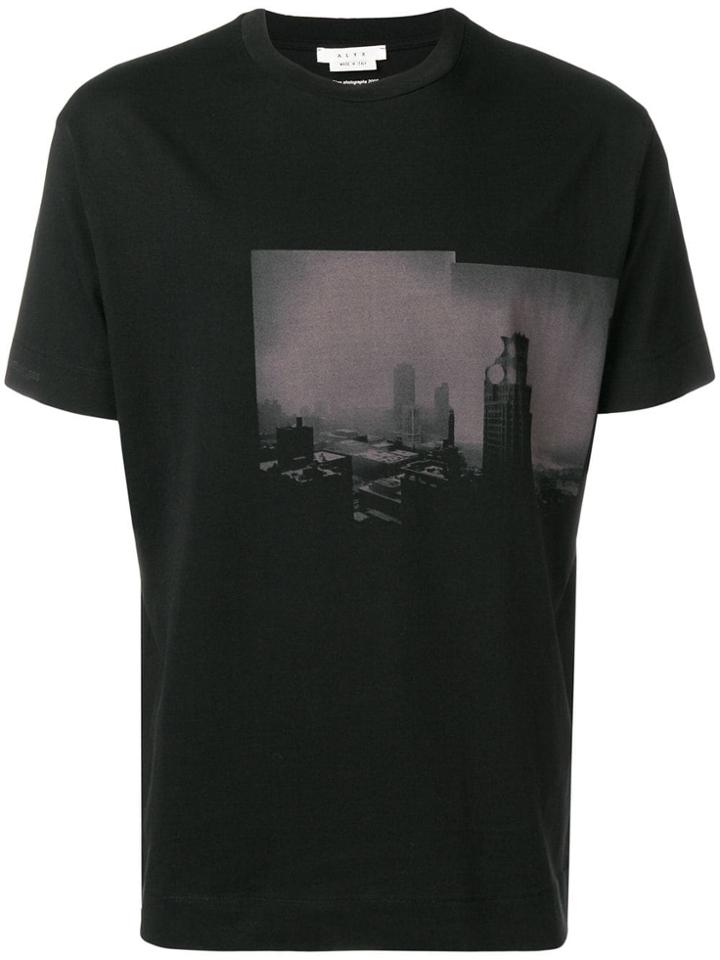 Alyx Orange City Scape Thorn T-shirt - Black