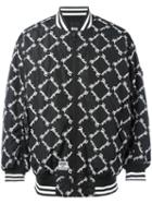 Ktz Square Latin Bomber Jacket, Size: Large, Black, Polyester