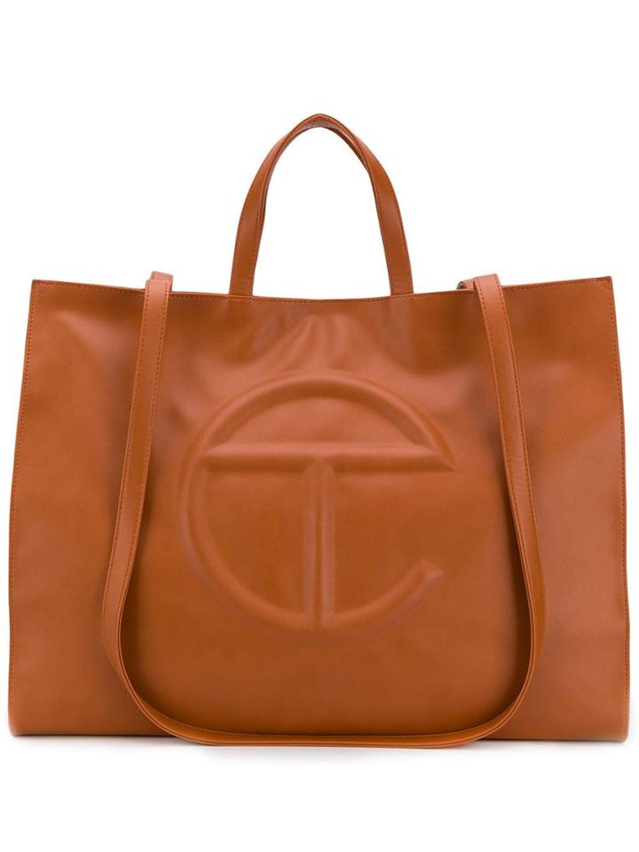 Telfar Large Logo Tote Bag - Brown