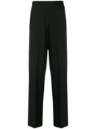 Maison Flaneur High Rise Flared Trousers - Black