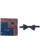 Etro Printed Bow Tie Set - Blue