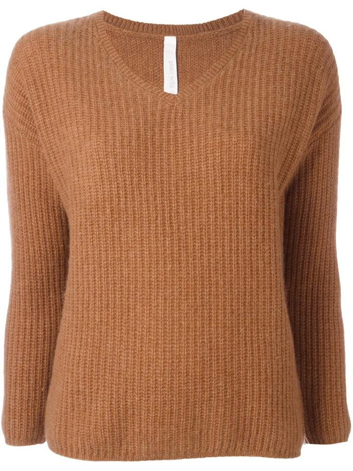 Philo-sofie V-neck Pullover, Women's, Size: 36, Brown, Cashmere