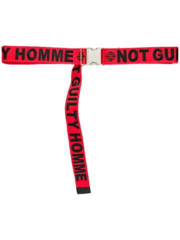 Not Guilty Homme Embroidered Belt