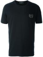 Dolce & Gabbana Embroidered Crown T-shirt, Men's, Size: 52, Black, Cotton/ramie/polyester/metallic Fibre