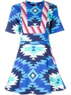 House Of Holland Aztec Print Flared Dress