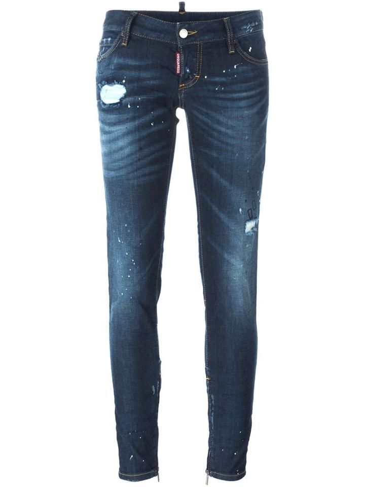 Dsquared2 - 'skinny' Jeans - Women - Cotton/polyester/spandex/elastane - 40, Blue, Cotton/polyester/spandex/elastane