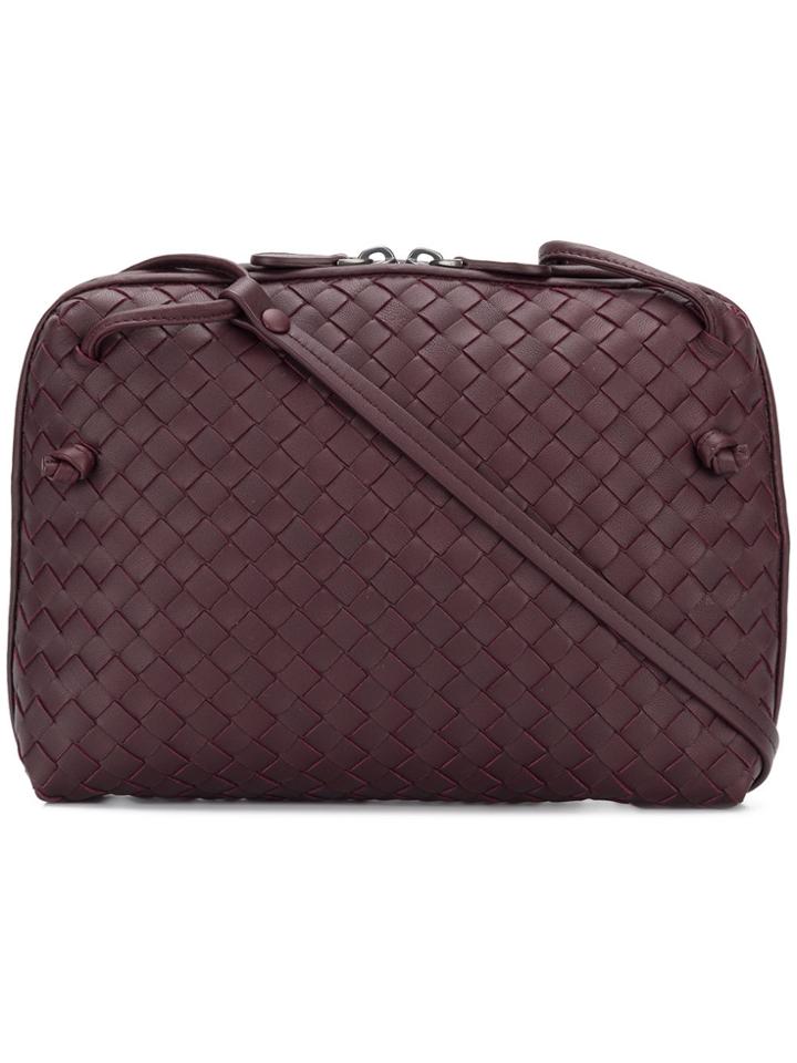 Bottega Veneta Dark Barolo Intrecciato Nappa Nodini Bag - Pink &