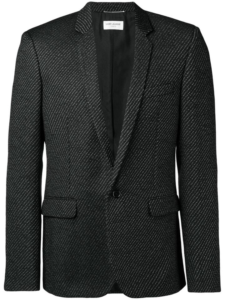 Saint Laurent Textured Blazer - Black