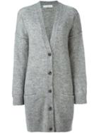 Golden Goose Deluxe Brand Oversized Cardigan, Women's, Size: Small, Grey, Cotton/polyamide/mohair/lambs Wool