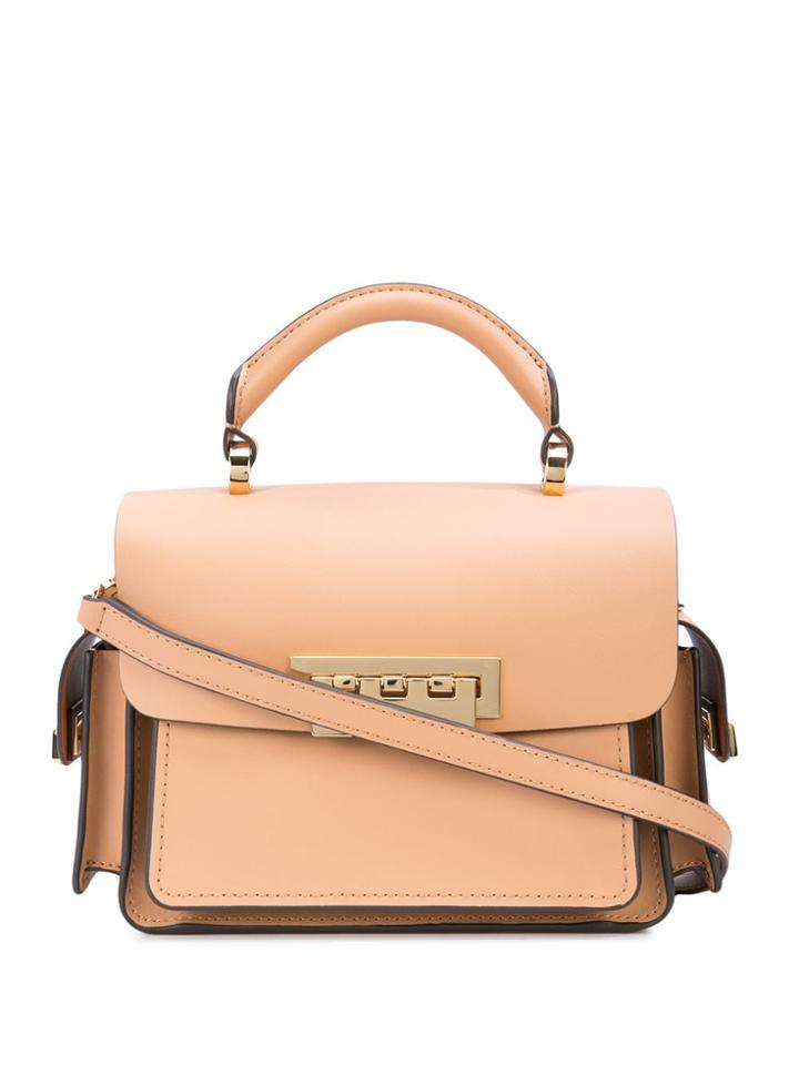 Zac Zac Posen Buckle Detail Satchel - Brown
