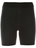 Nagnata Bodhi Side Stripe Biker Shorts - Black