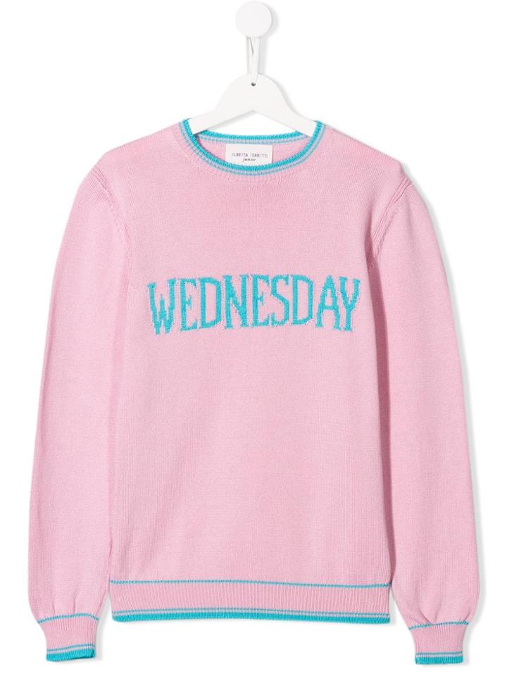 Alberta Ferretti Kids Teen Wednesday Sweater - Pink