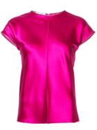 Helmut Lang Cap-sleeved T-shirt - Pink & Purple