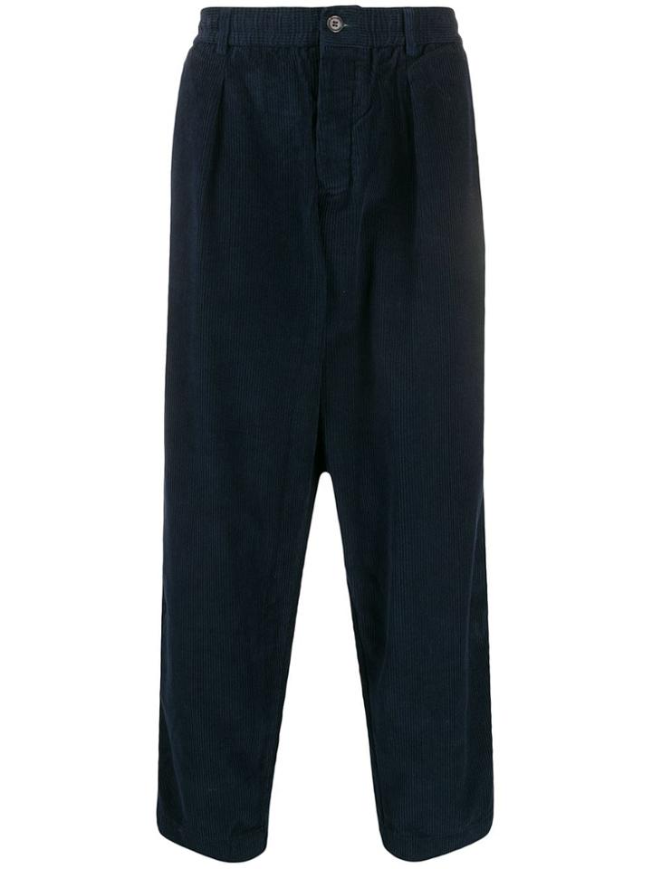 Universal Works Corduroy Wide Leg Trousers - Blue