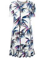 Emilio Pucci Tropical Print Dress, Women's, Size: 44, White, Silk/spandex/elastane/viscose