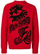 Stella Mccartney Members Intarsia Knit - Red