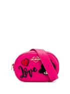 Love Moschino Logo Patch Belt Bag - Pink