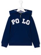 Ralph Lauren Kids - Logo Hoodie - Kids - Cotton/polyester - 2 Yrs, Blue