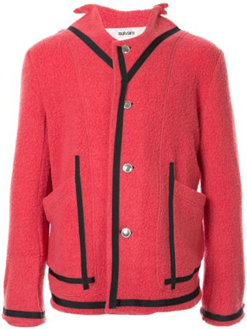 Sulvam Contrast Tape Jacket - Pink