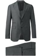 Tagliatore Straight Cut Suit, Men's, Size: 50, Grey, Virgin Wool/mohair/silk/cupro