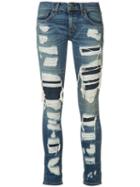 Rag & Bone /jean Distressed Skinny Jeans, Women's, Size: 26, Blue, Cotton/polyurethane