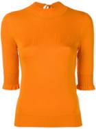 Fendi Knit Logo Top - Yellow & Orange