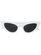Saint Laurent Eyewear Cats Eye Sunglasses - White