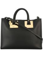 Sophie Hulme Small Sqaure 'albion' Shopper Tote, Women's, Black