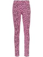 Gucci Leopard Print High-waisted Skinny Jeans - Pink