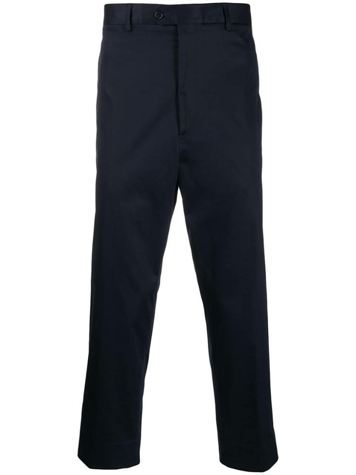 Sartorial Monk Cropped Trousers - Blue