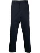 Sartorial Monk Cropped Trousers - Blue