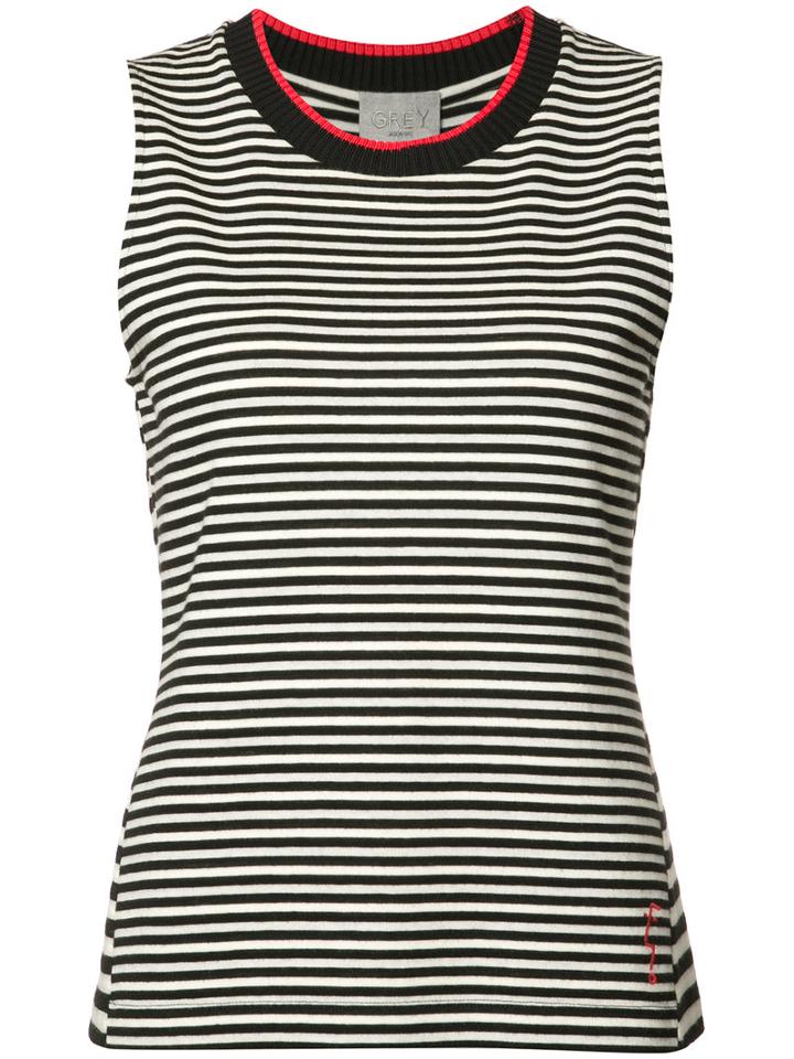 Grey Jason Wu Striped Sleeveless Top, Women's, Size: Xs, White, Cotton