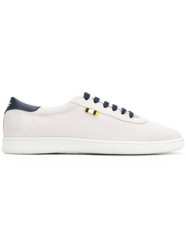 Aprix Contrast Lace-up Sneakers - White