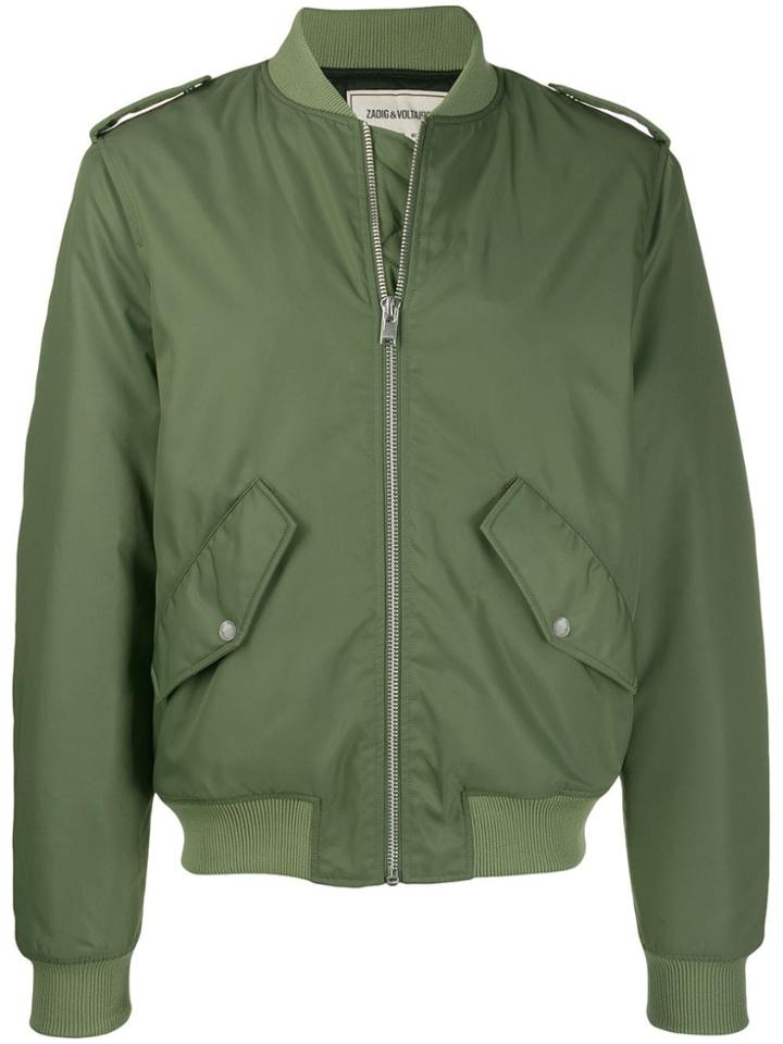 Zadig & Voltaire Benet Bomber Jacket - Green