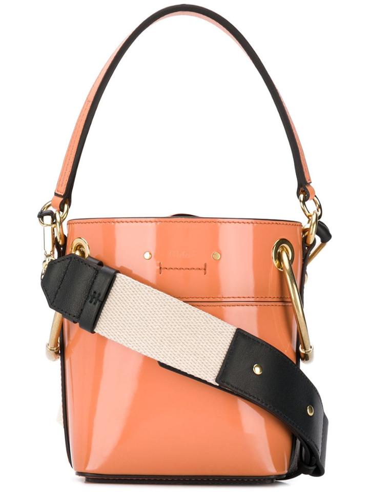 Chloé Roy Small Bucket Bag - Orange