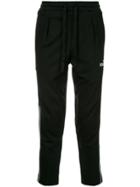 Puma Side Logo Stripe Track Pants - Black