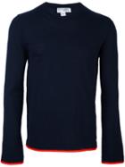 Comme Des Garçons Shirt Boy Crew Neck Jumper, Size: Large, Blue, Acrylic/wool