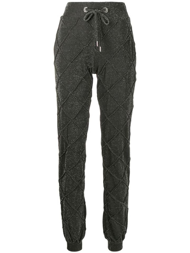 Philipp Plein High Shine Jogging Trousers - Green